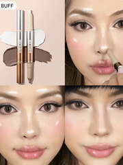 2-In-1 Fine Line Nose Contour & Highlight Pen-Umber Bronzer Stick