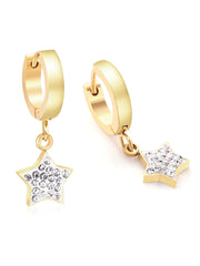 Star Drop hoop earrings - FD ⚡