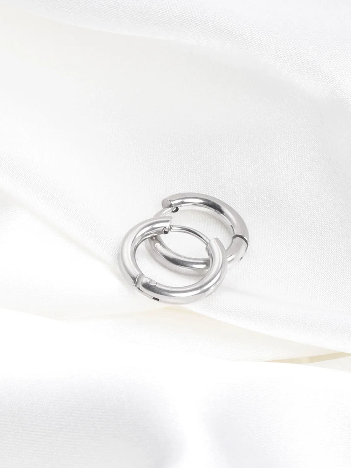 Stainless Steel Hoop Earrings - FD ⚡