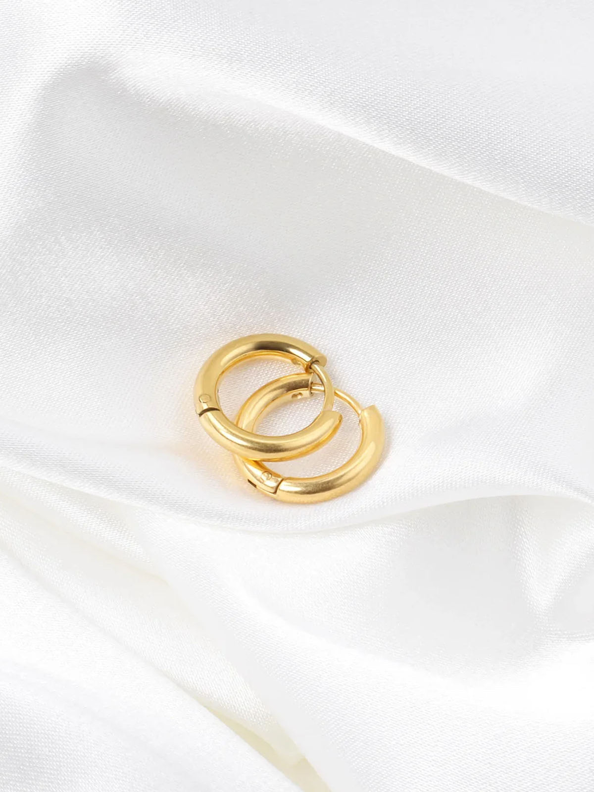 Stainless Steel Big Hoop Earrings - FD ⚡