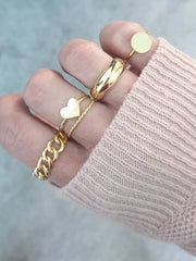 5pcs-heart-decor-ring  - FD ⚡
