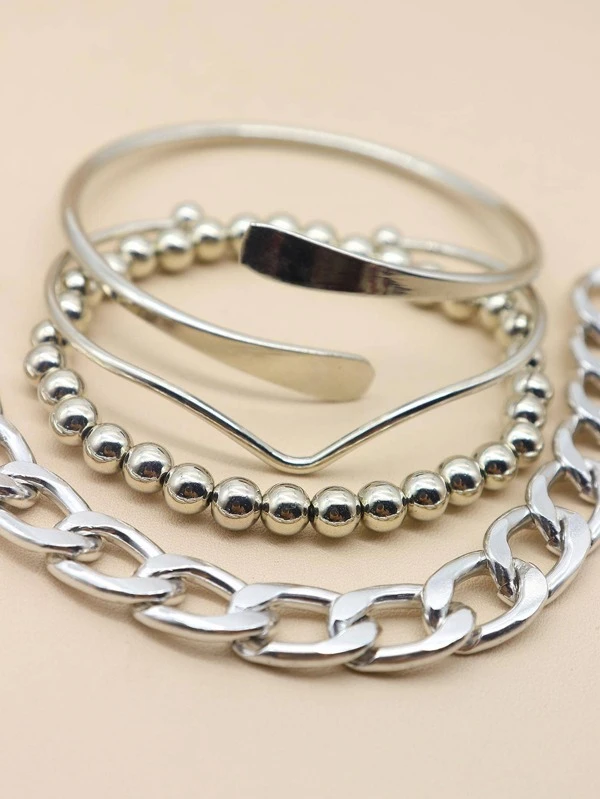 Iris Bracelet Set 4pcs  - Silver - FD ⚡