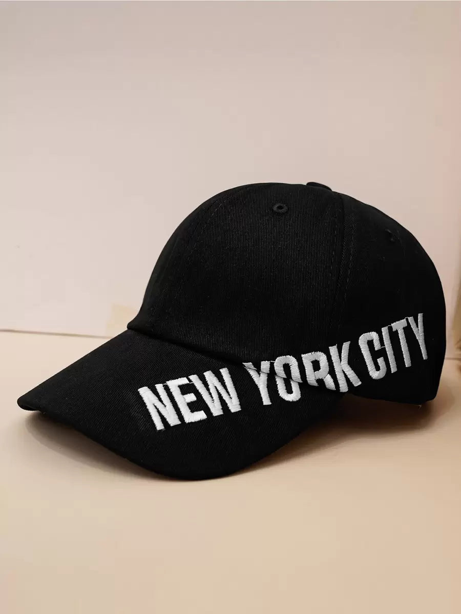 Men Letter Embroidered Baseball Cap Street