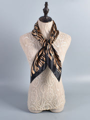 1pc Zebra Striped Bandana Classic Silky Square Scarf