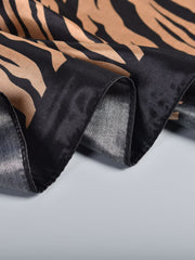 1pc Zebra Striped Bandana Classic Silky Square Scarf