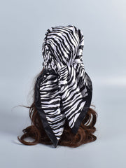 1pc Zebra Striped Print Bandana