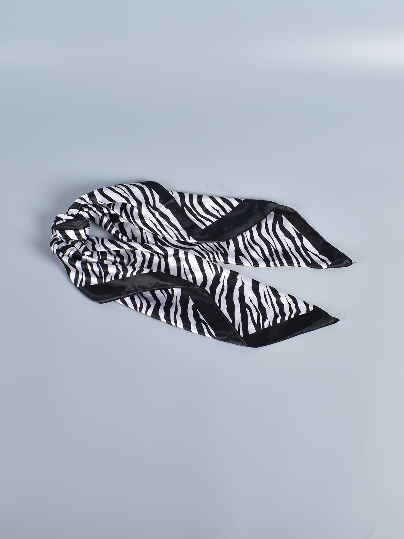 1pc Zebra Striped Print Bandana