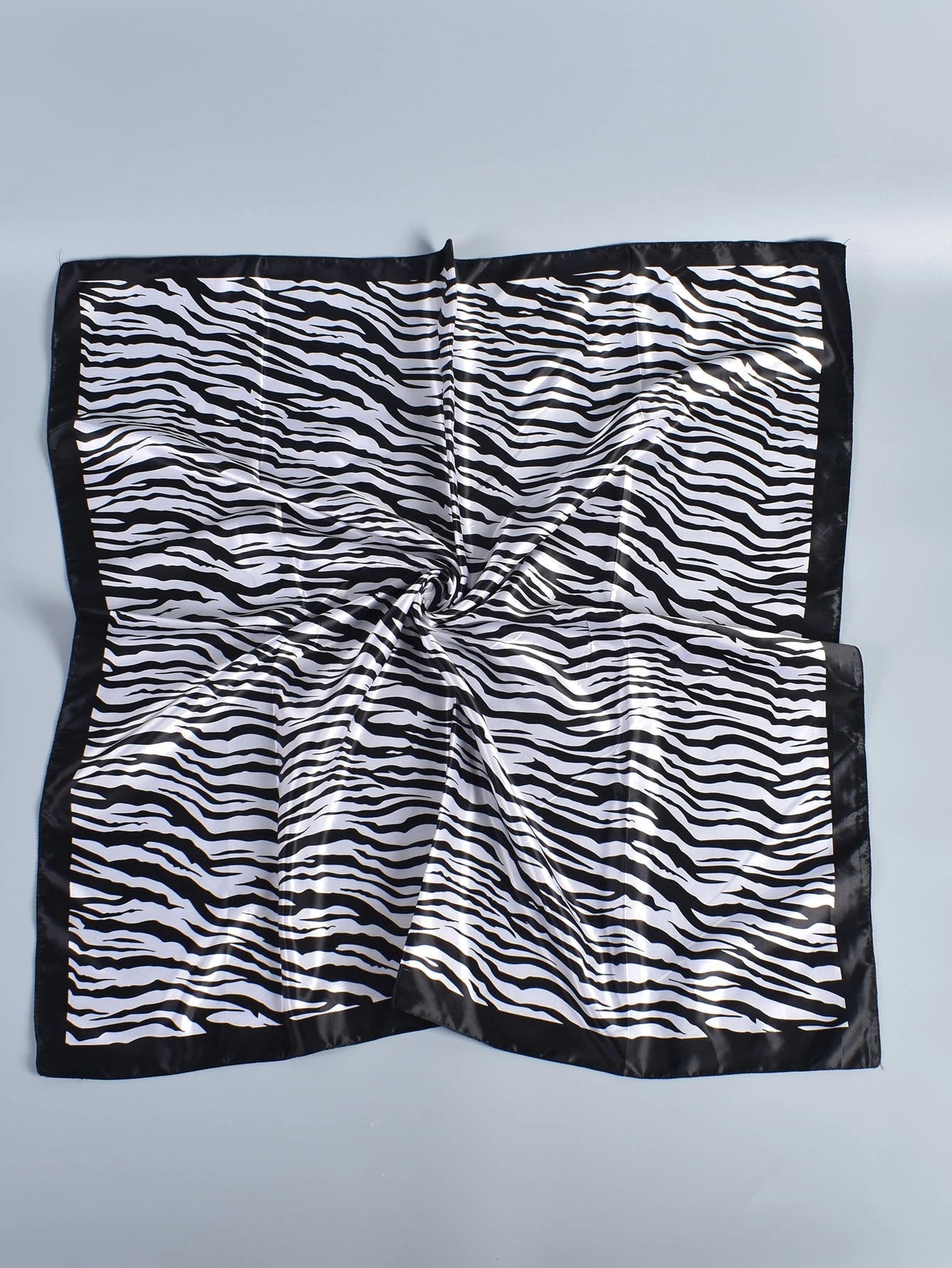 1pc Zebra Striped Print Bandana