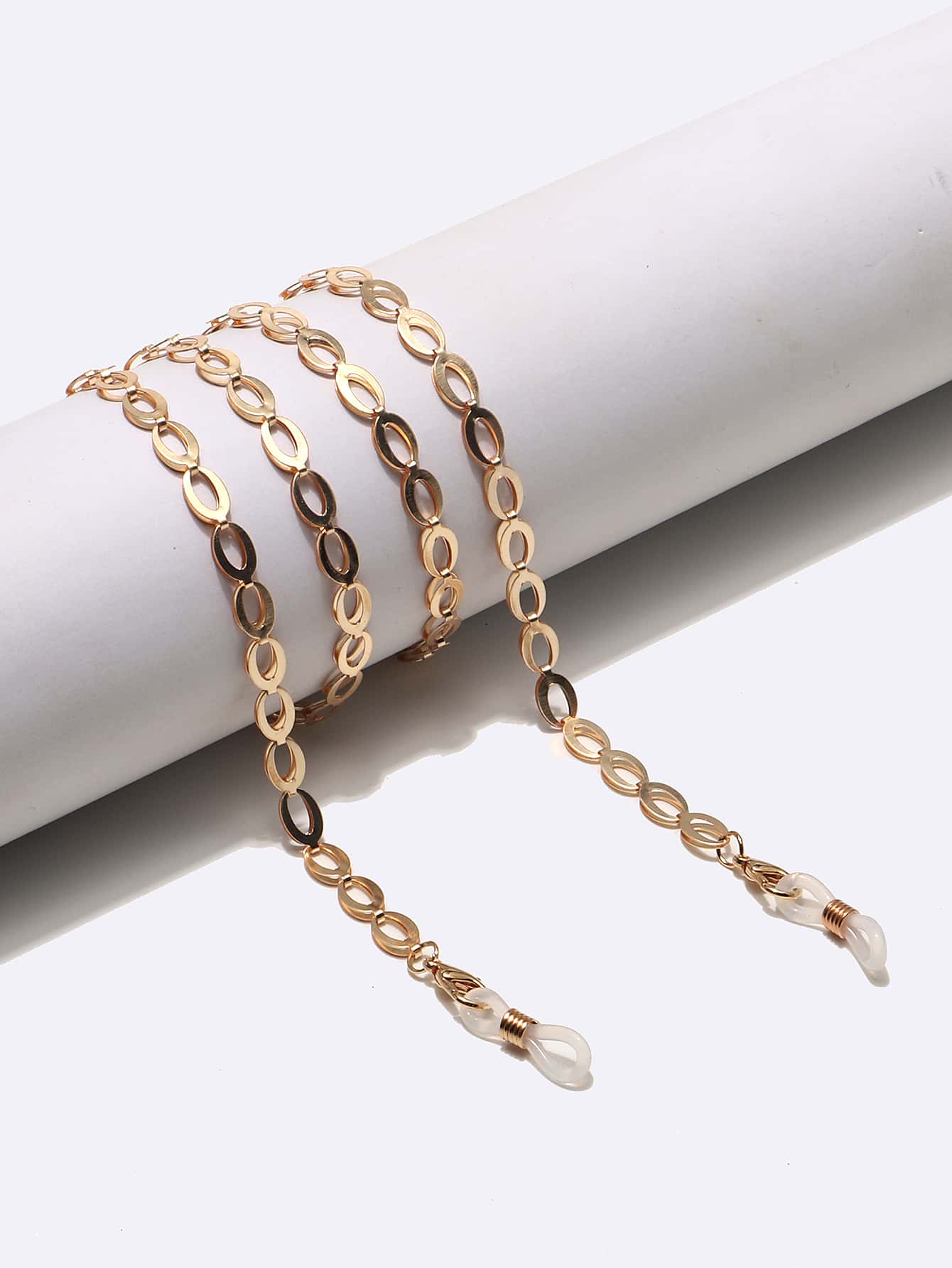 Copper Gold Color Oval Eyeglasses Chain