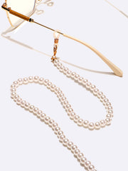 White Faux Pearl Eyeglasses Chain