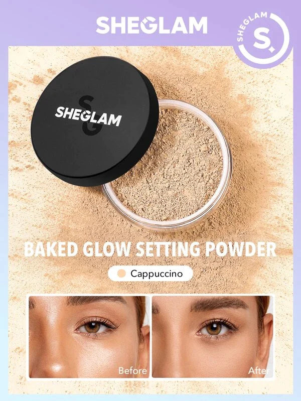 Baked Glow Setting Powder - Cappuccino - FD ⚡