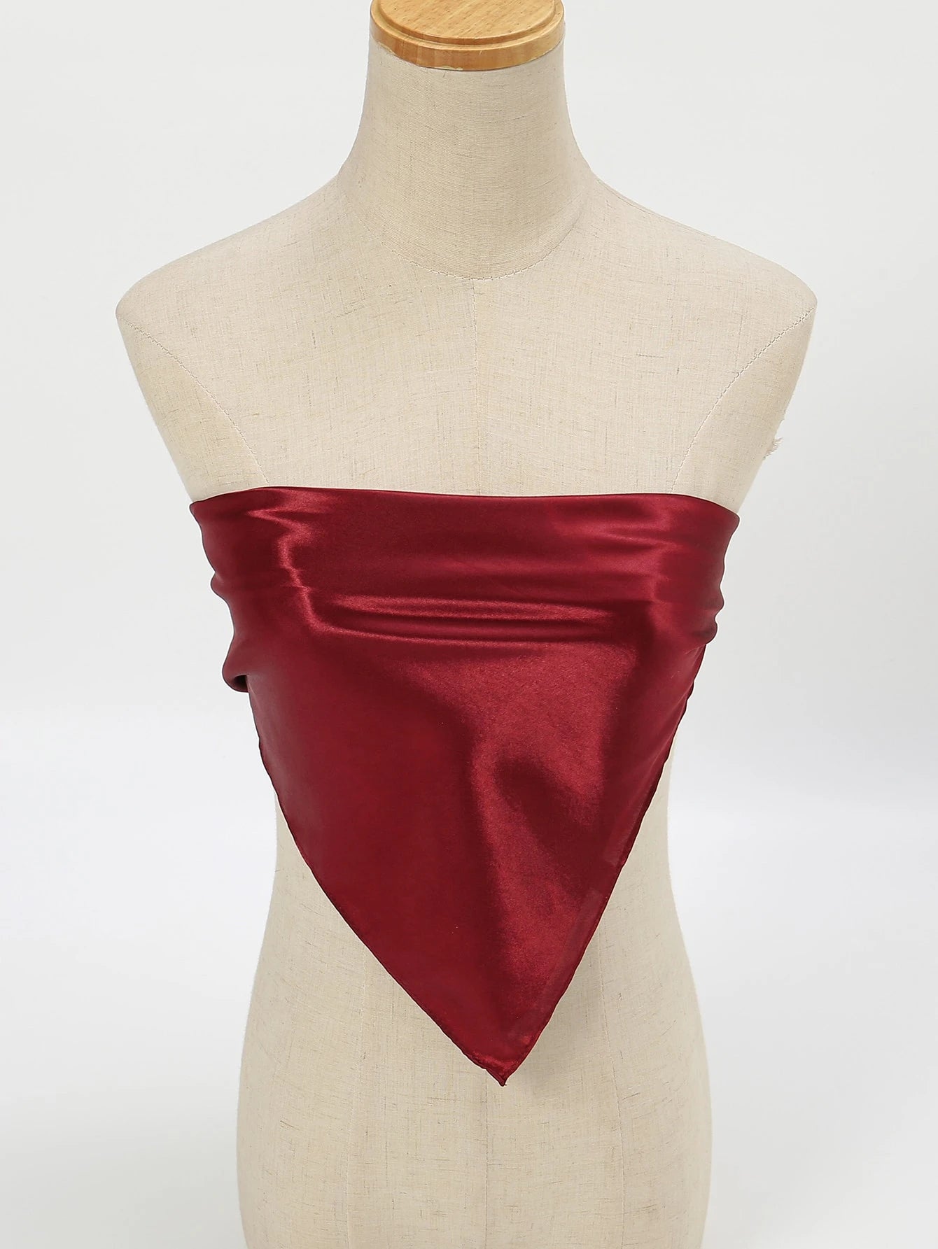 1pc Solid Color Versatile Elegant Square Scarf