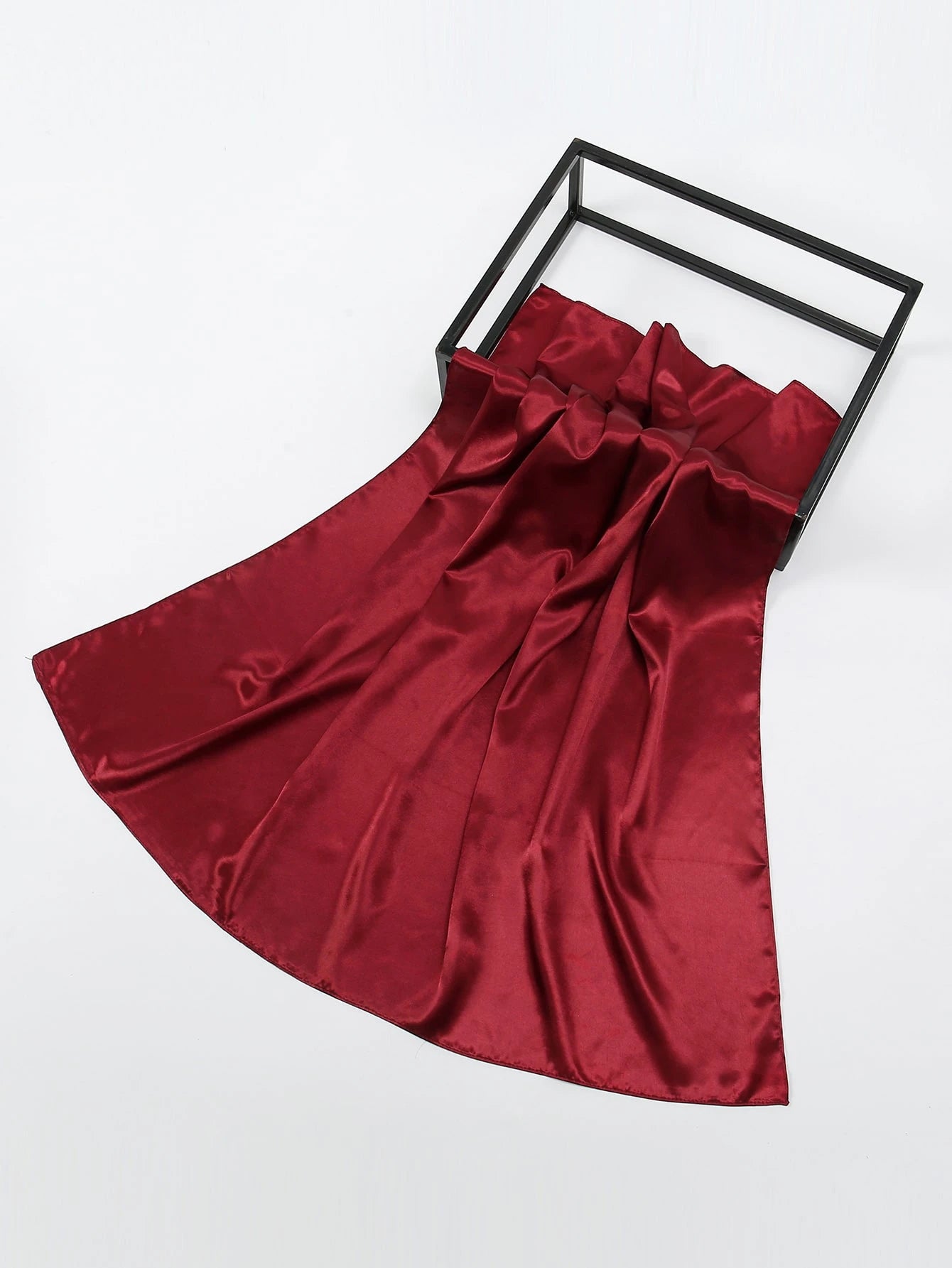 1pc Solid Color Versatile Elegant Square Scarf