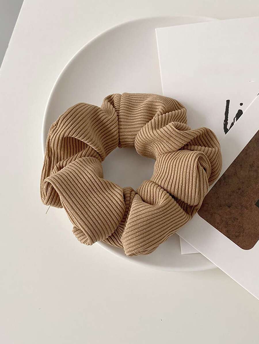 4Pcs Premium Knitted Ribbed Scrunchies