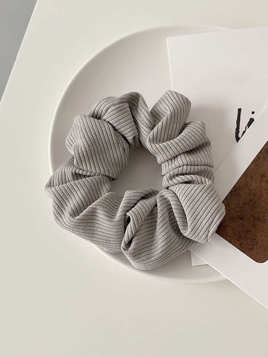 4Pcs Premium Knitted Ribbed Scrunchies