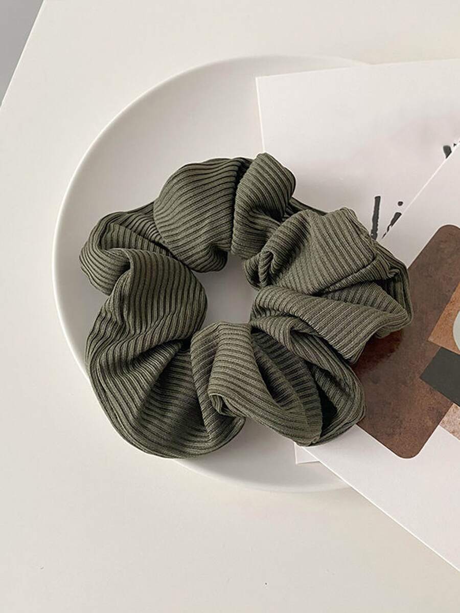 4Pcs Premium Knitted Ribbed Scrunchies