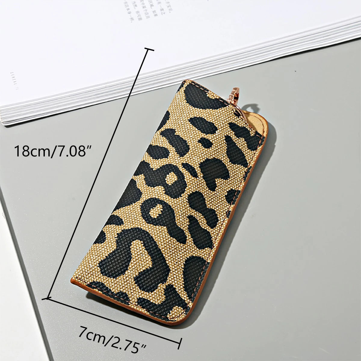 Leopard Print Sunlasses Pouch