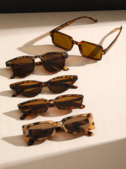 5Pair Set Leopard Print Decorative Glasses