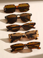 5Pair Set Leopard Print Decorative Glasses
