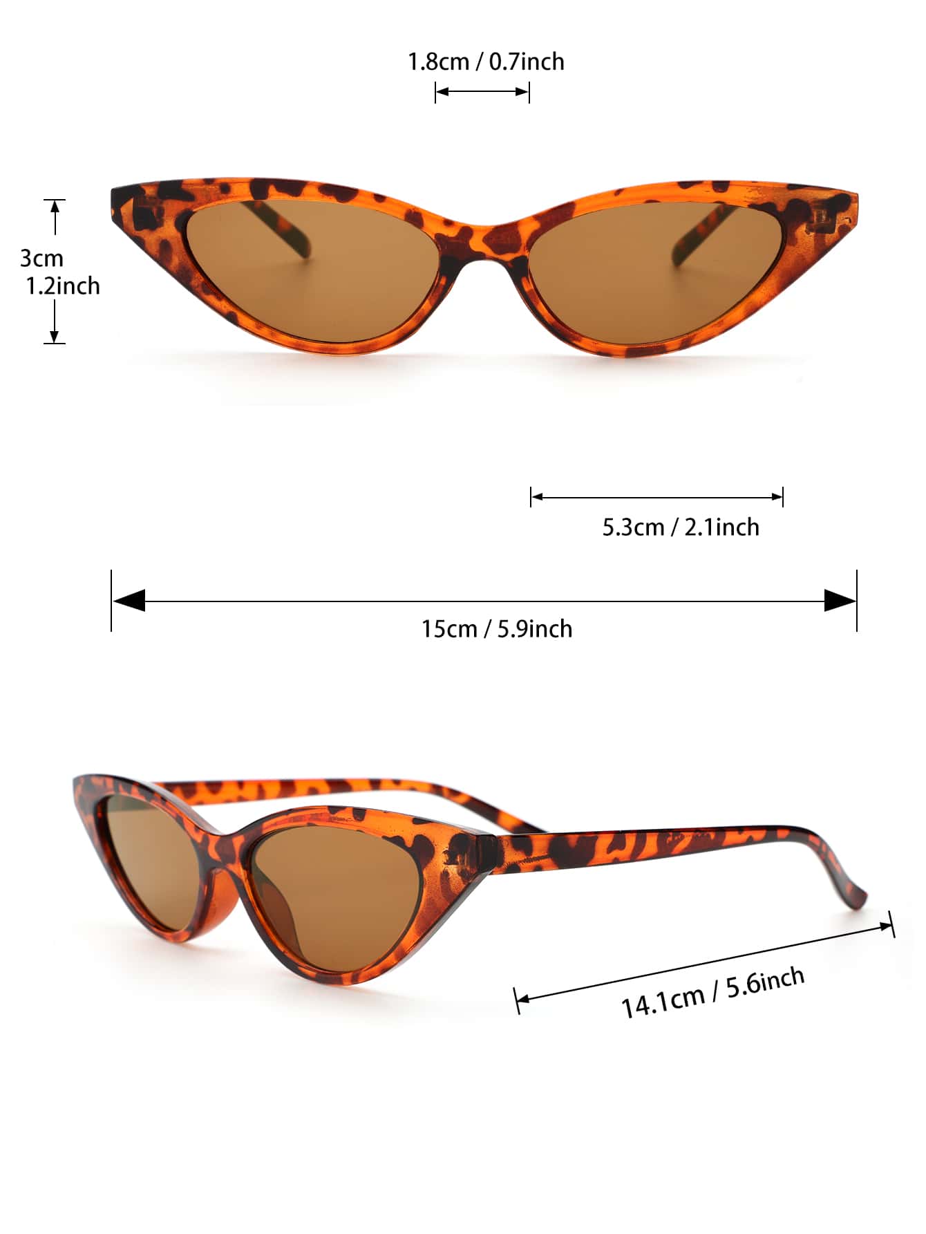 5Pair Set Leopard Print Decorative Glasses