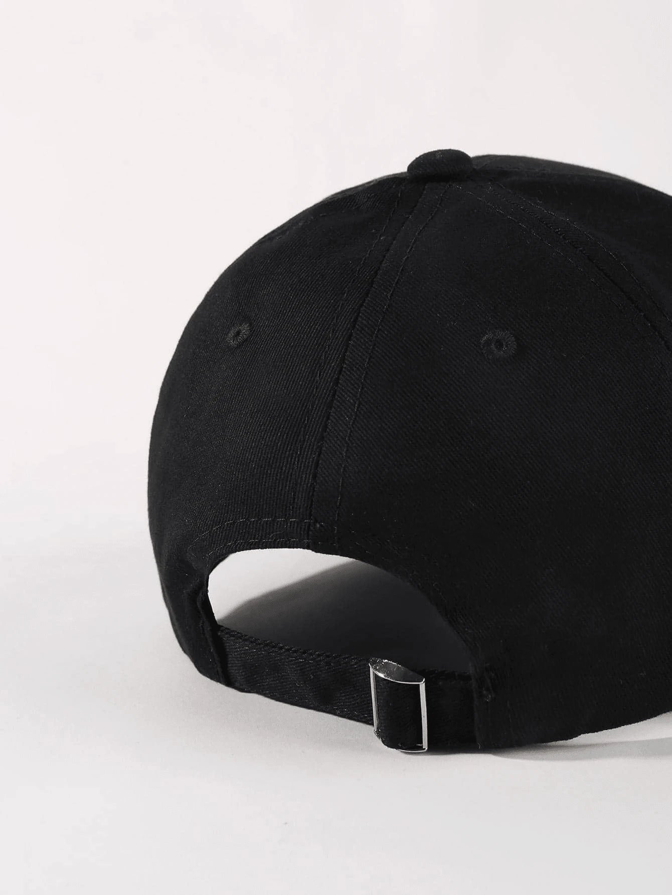 1pc Lettering Embroidered Baseball Caps - Black