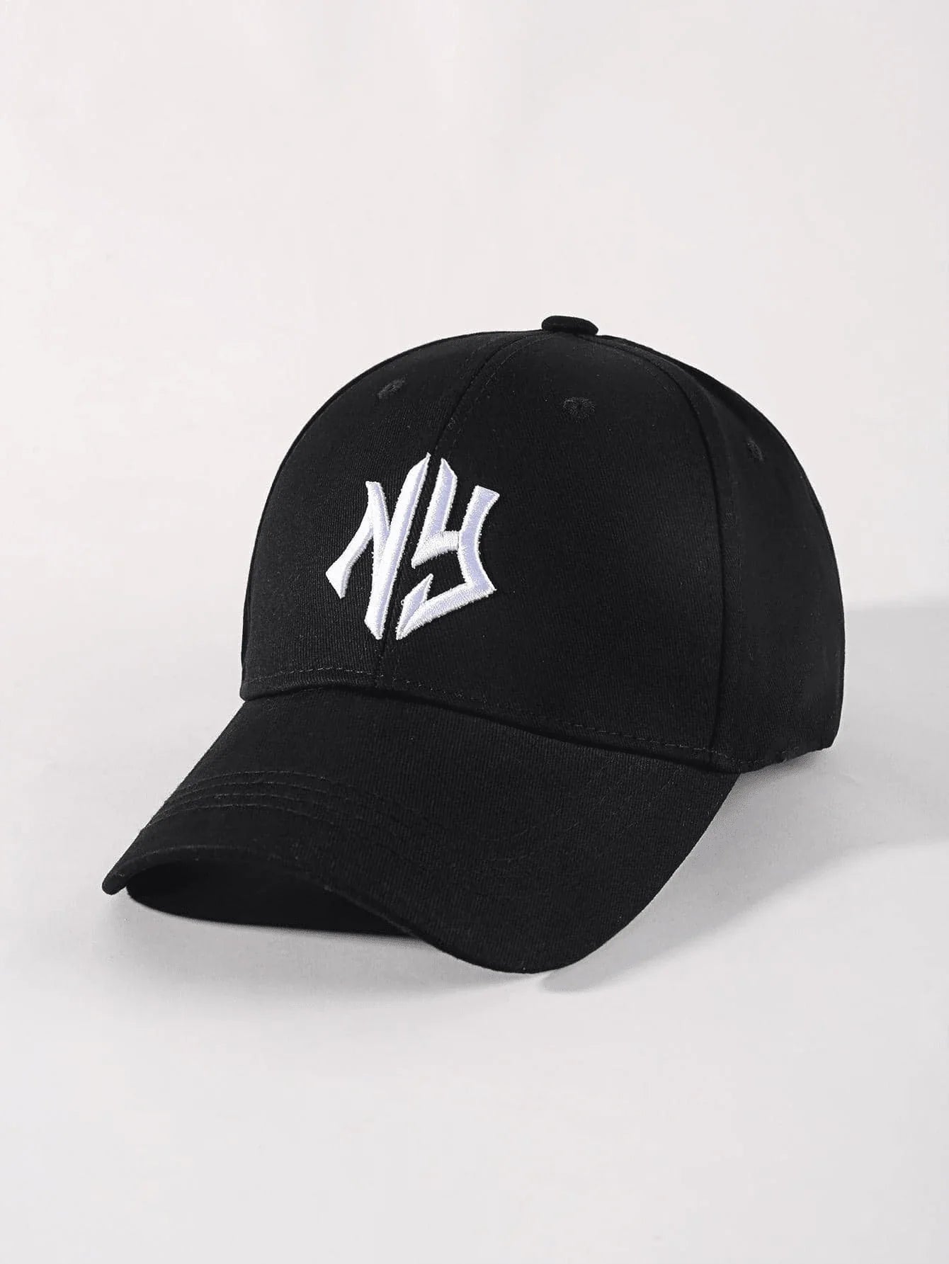 1pc Lettering Embroidered Baseball Caps - Black