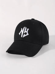 1pc Lettering Embroidered Baseball Caps - Black