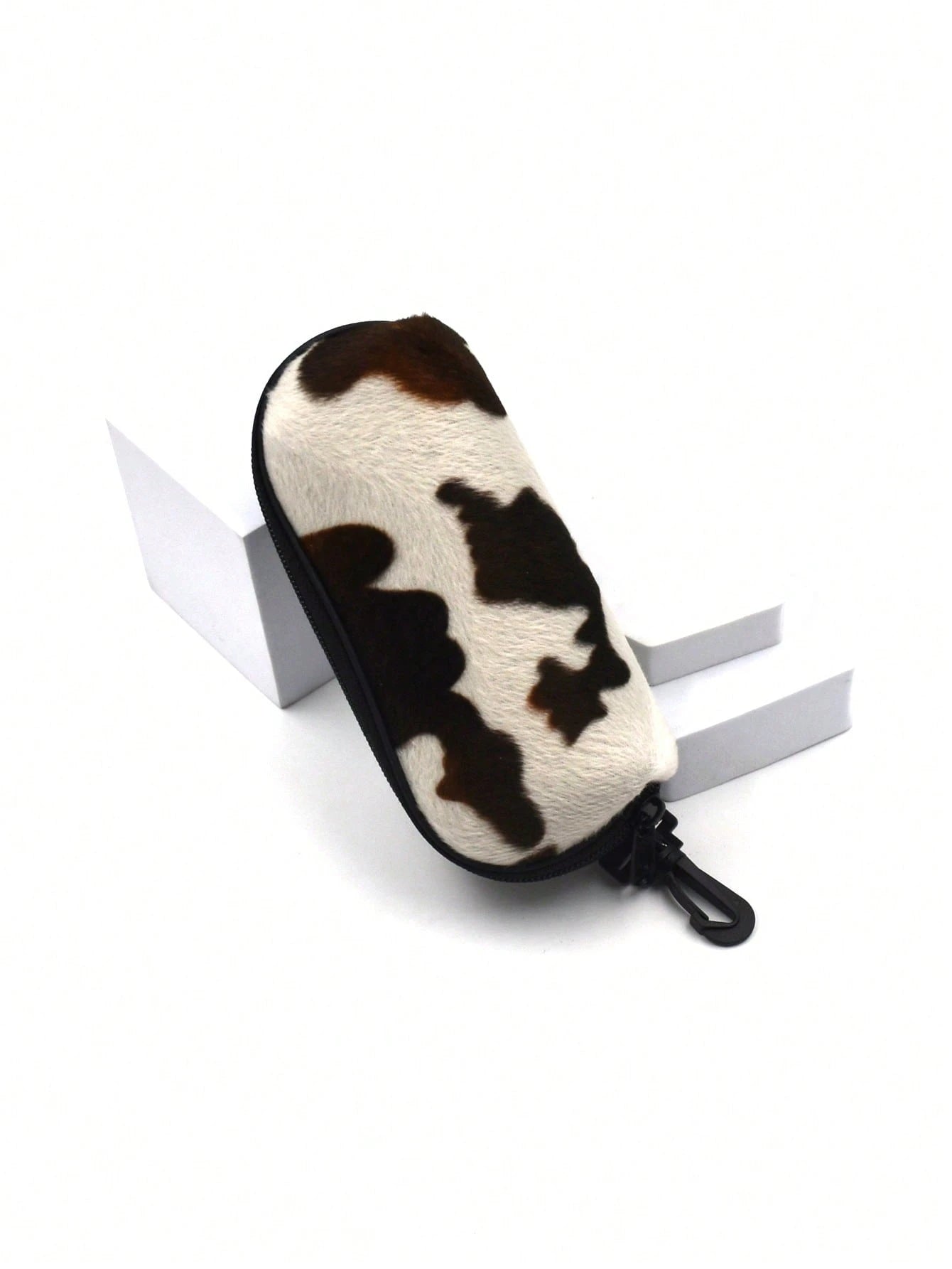 Soft Plush Cow Print Eyeglasses Cover