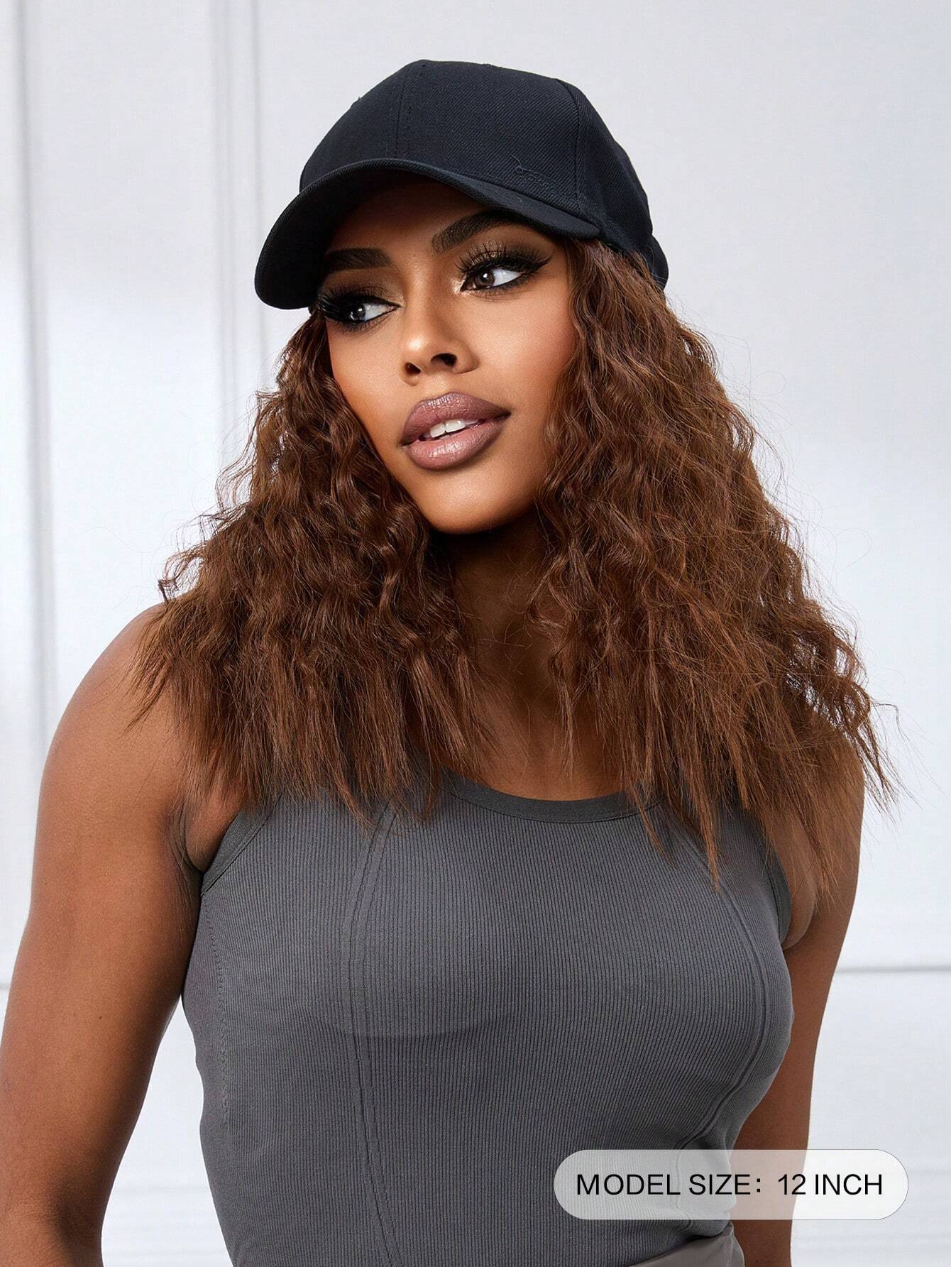Short Wavy Baseball Cap Wig