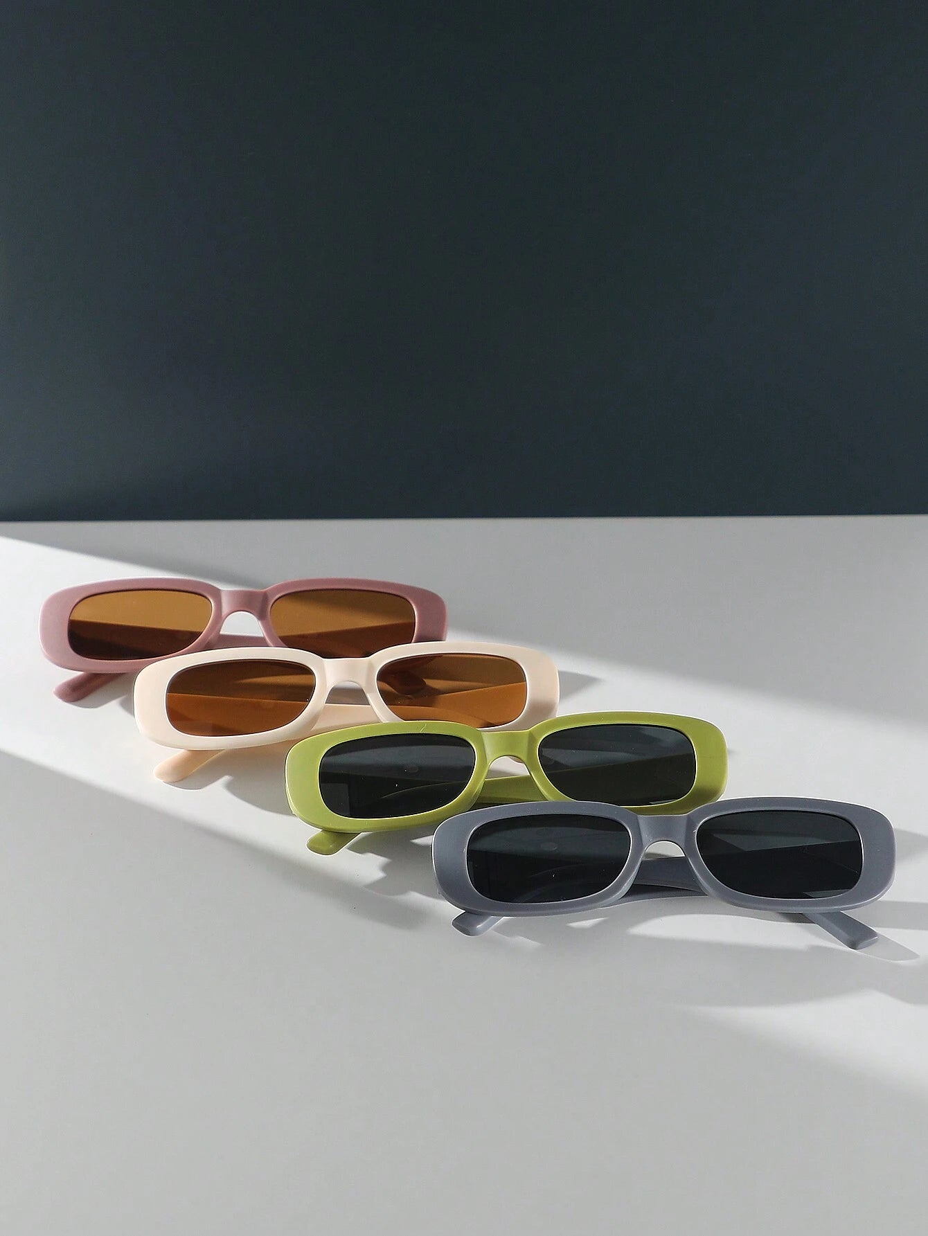 4-Pack Square Frame Dopamine Harajuku Sunglasses