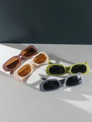 4-Pack Square Frame Dopamine Harajuku Sunglasses