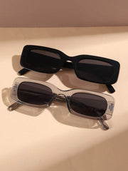 2pcs Y2K Style Square Frame Glasses