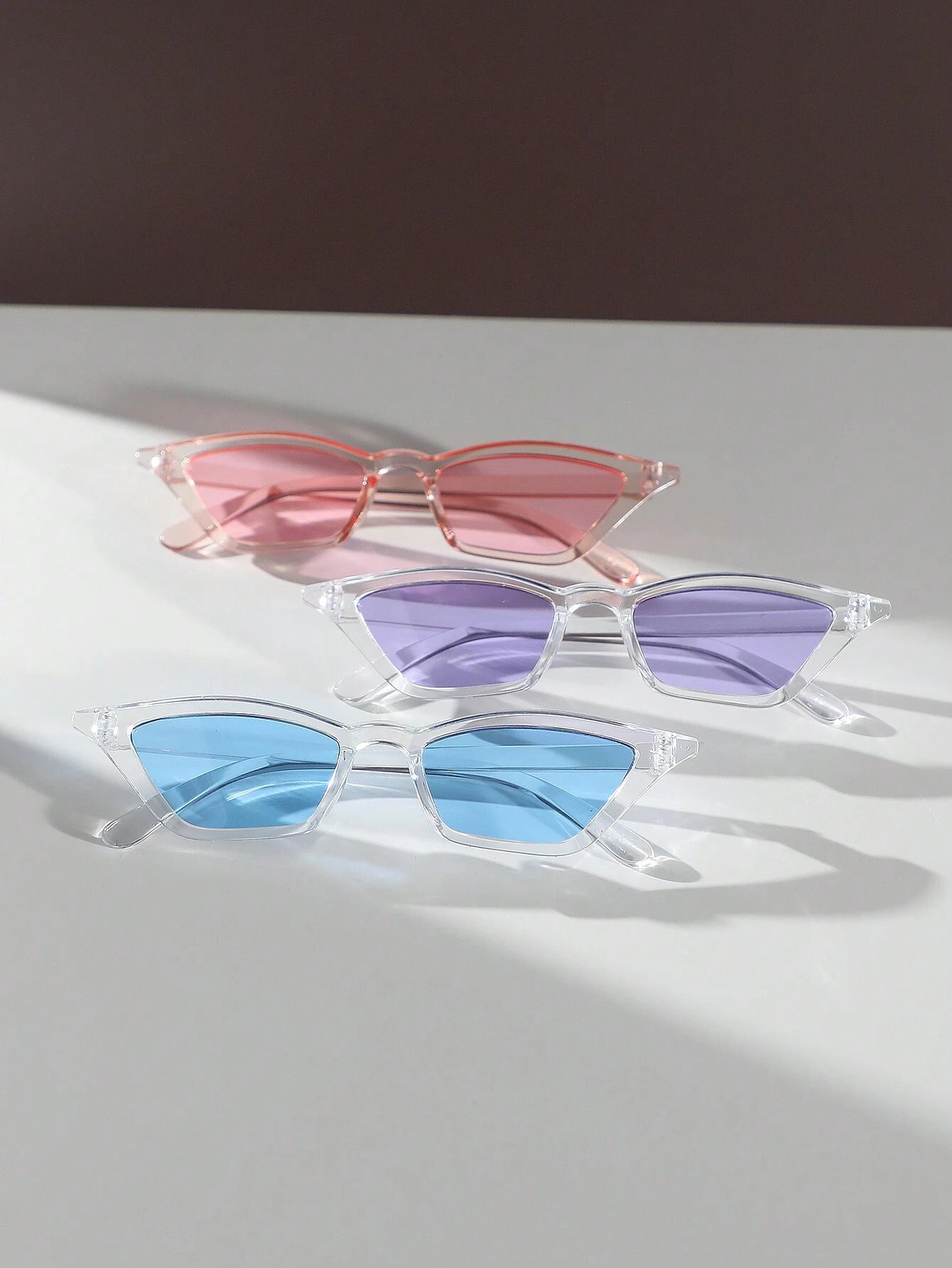 5 Pack Colorful Plastic Cat Eye Glasses