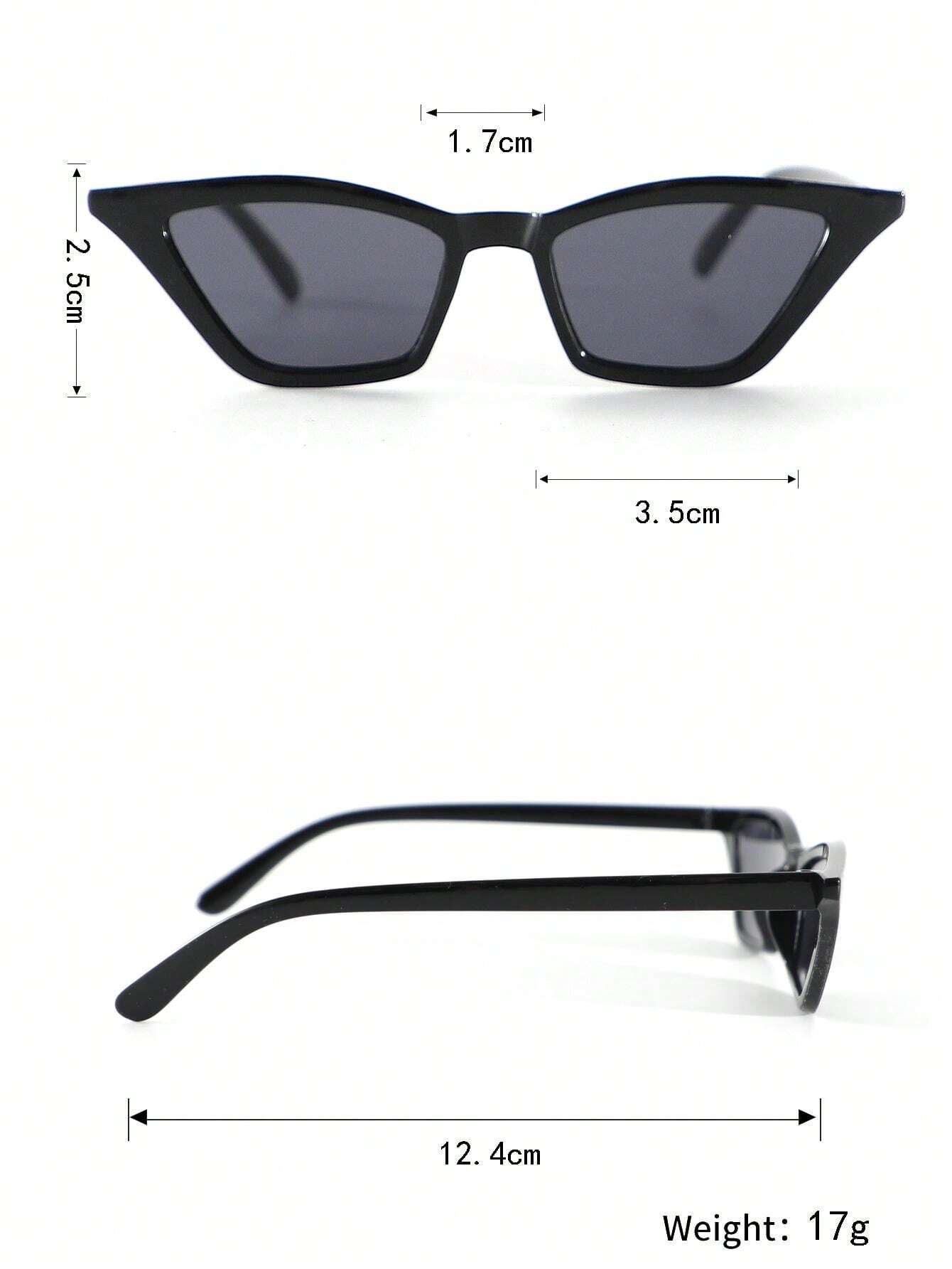 1pc Colorful Cat Eye Plastic Glasses