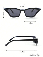 1pc Colorful Cat Eye Plastic Glasses