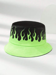 Reversible Flame Printed Personalized Bucket Hat