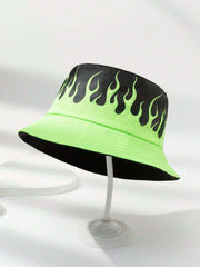 Reversible Flame Printed Personalized Bucket Hat