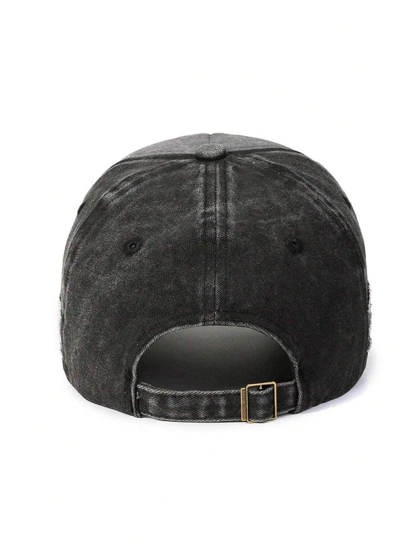 A Vintage Distressed Washed-Out Hole Casual Baseball Cap
