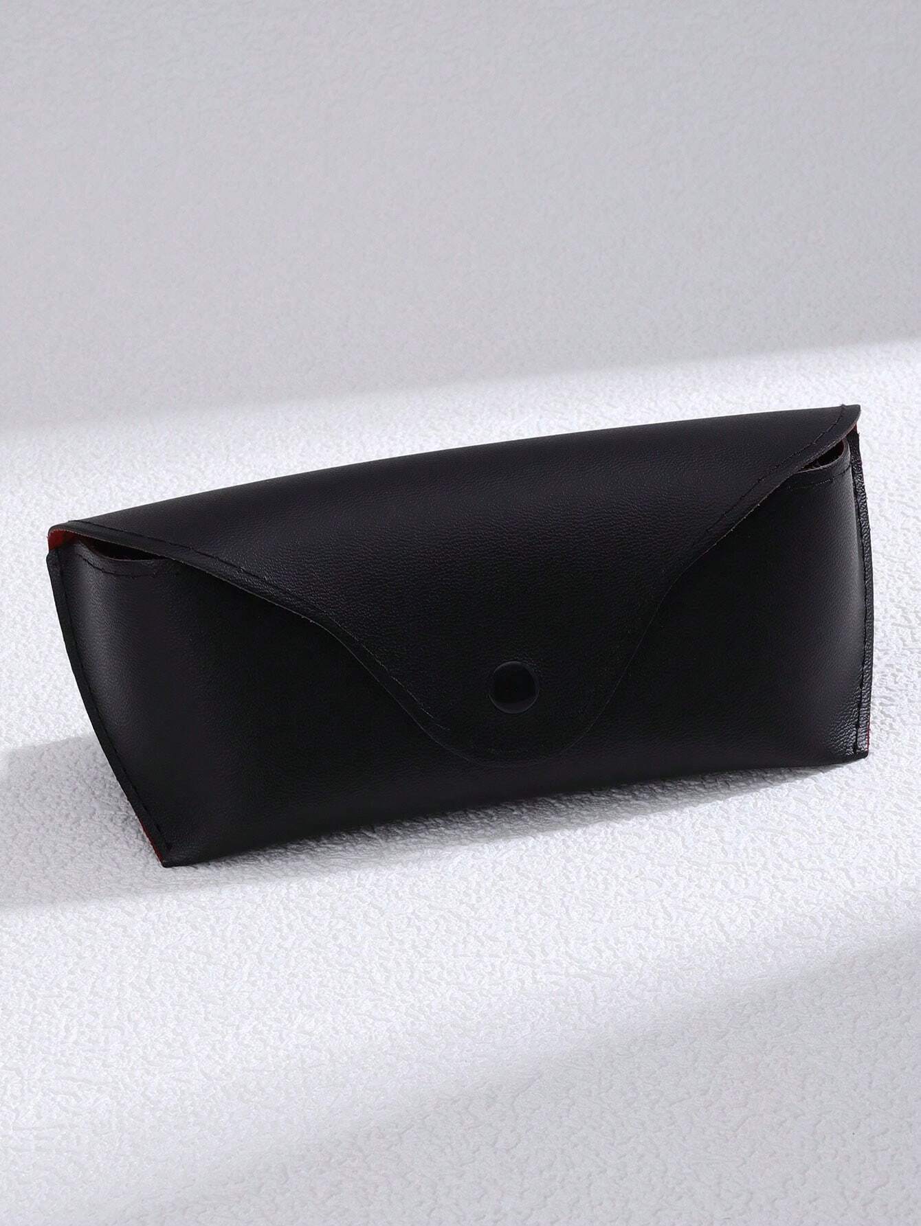 Black PU Leather Glasses Case