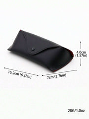 Black PU Leather Glasses Case