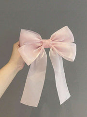 3Pcs Big Bow Chiffon Ribbon Hair Clips