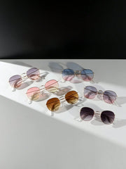 6pcs Set Elegant Ombre Color Fashion Glasses