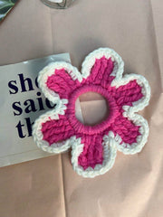 1pc Handmade Floral Scrunchie - www.thetreasurebox.me