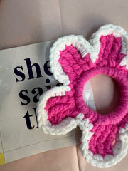 1pc Handmade Floral Scrunchie - www.thetreasurebox.me