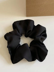 3pc Vintage French Silk Satin Scrunchies Elegant Hair Ties