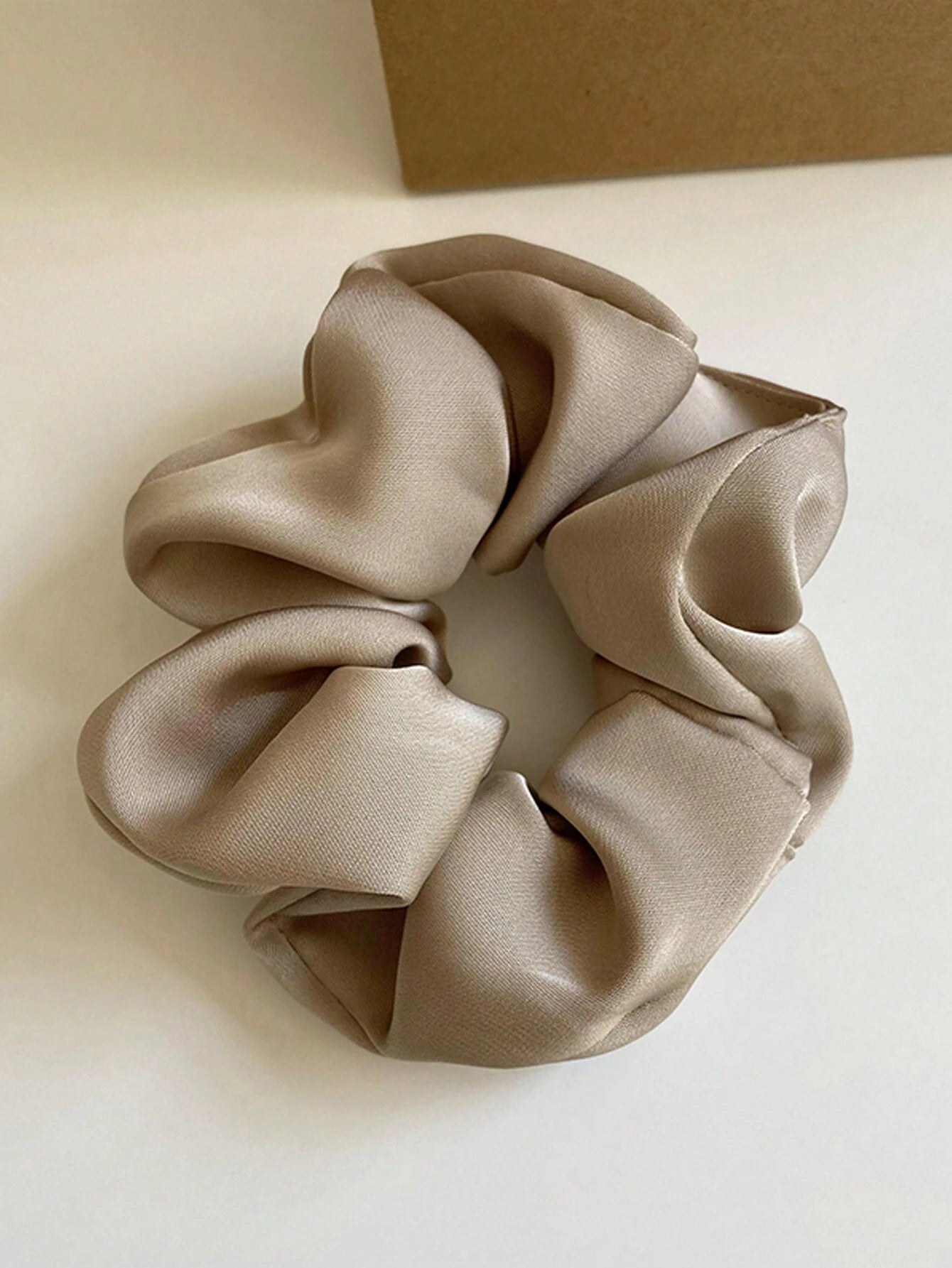 3pc Vintage French Silk Satin Scrunchies Elegant Hair Ties