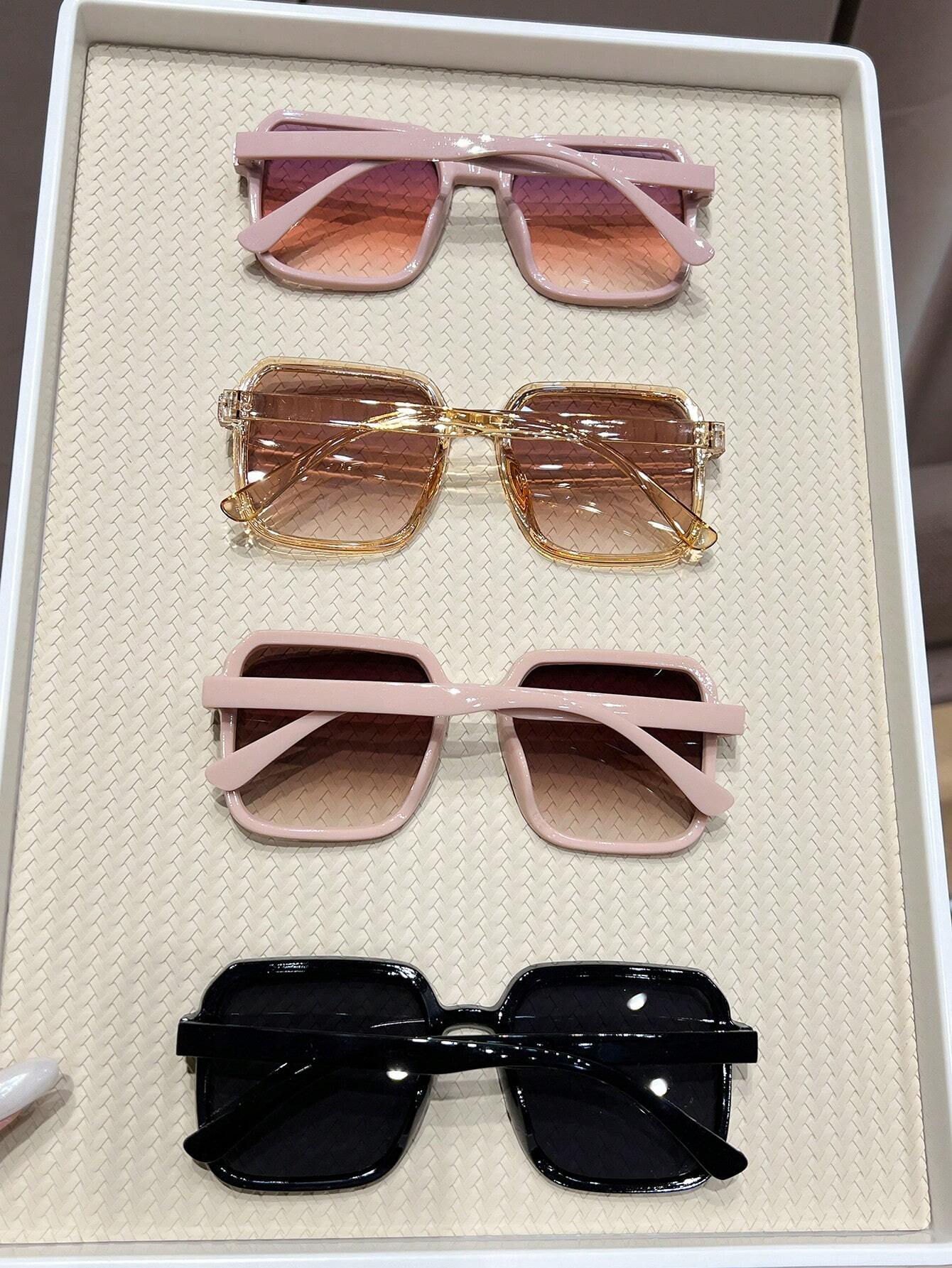 4Pack Y2K Square Frame Sunglasses