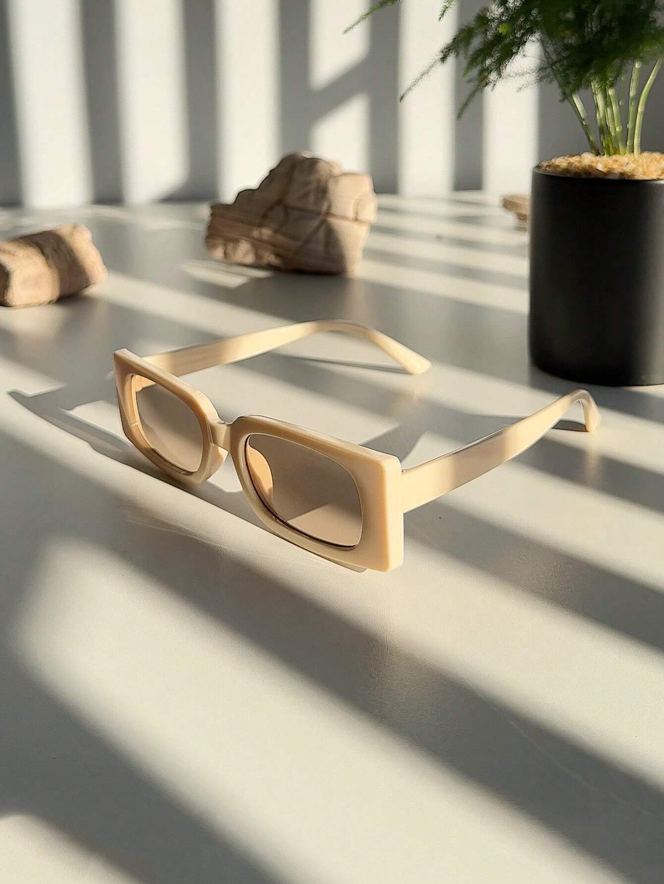 4pcs Small Square Frame Glasses
