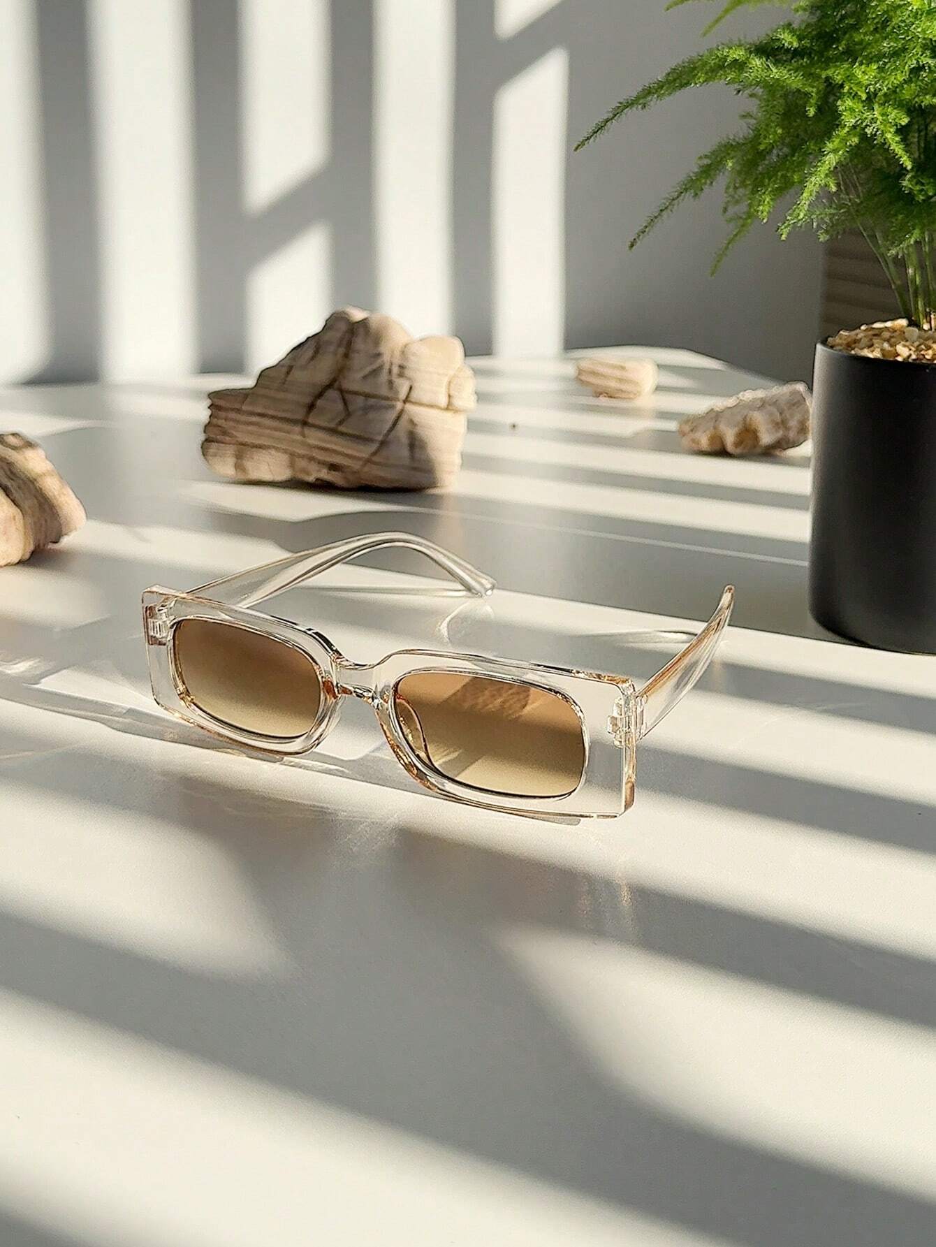 4pcs Small Square Frame Glasses