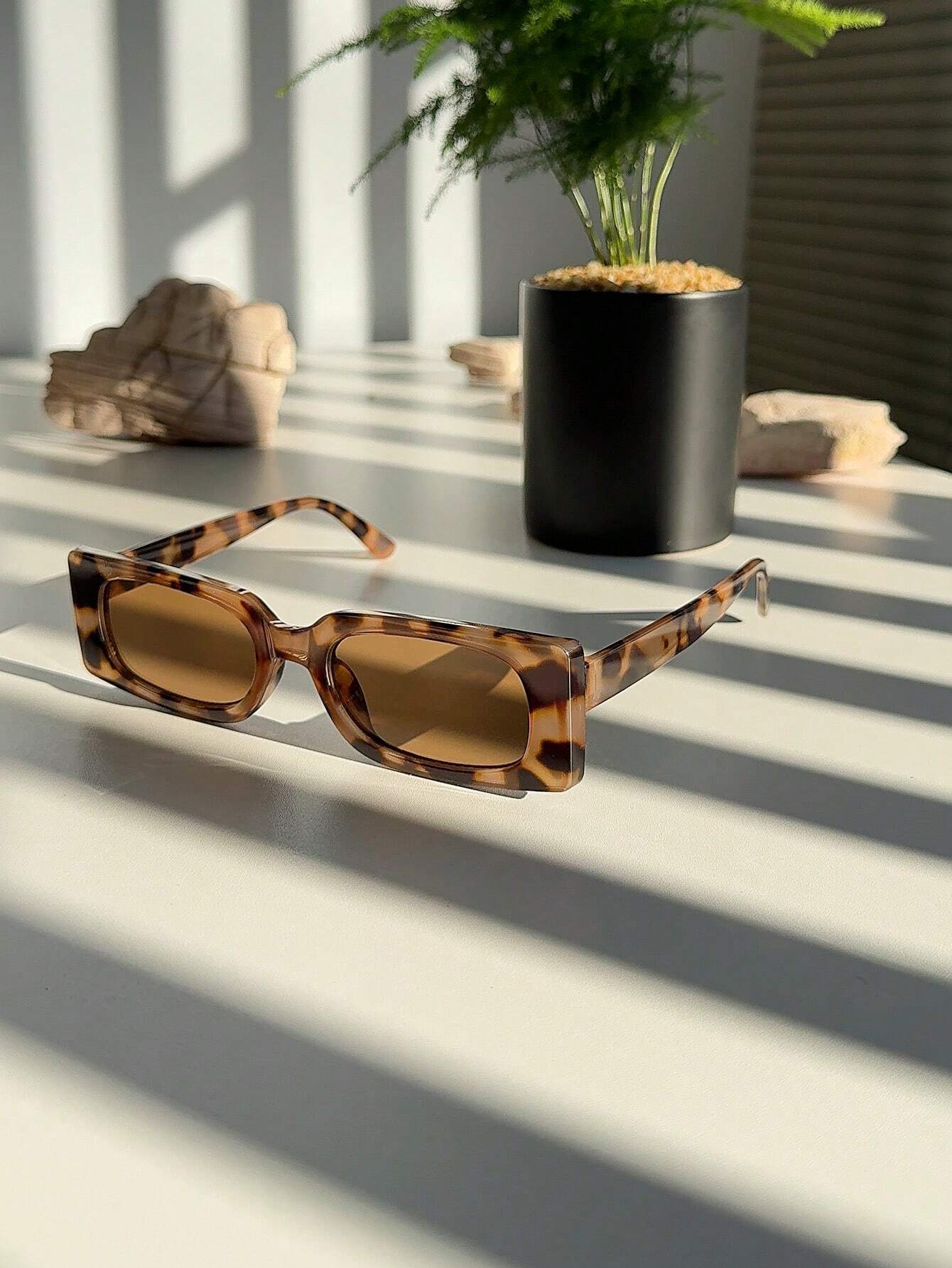 4pcs Small Square Frame Glasses